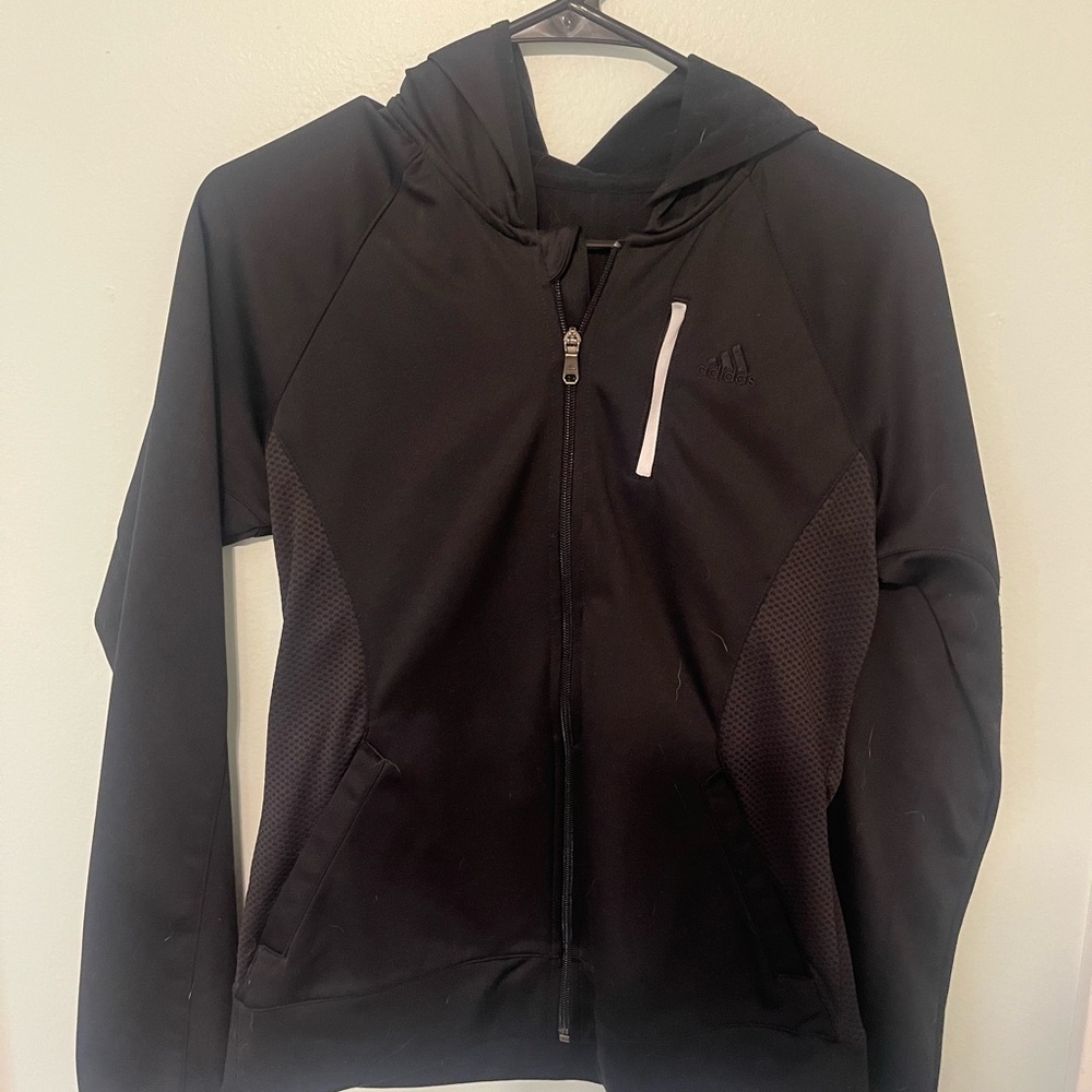 Adidas Black Full-Zip Hoodie